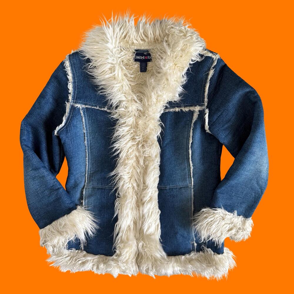 90's 00's vintage denim penny lane y2k jacket Girls XXL Women's M Limited Too